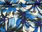 Mobile Preview: Baumwolle Modal Jersey Große Blumen in Blau